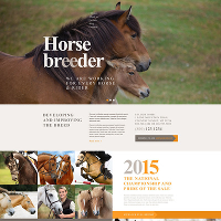 Horse Breeder Plantillas Wordpress Profesionales
