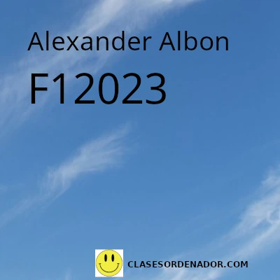 Noticias del piloto Alexander Albon de Williams