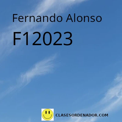 Fernando Alonso piloto de la F1 2023