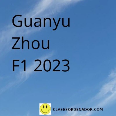 Guanyu Zhou piloto de la F1 2023