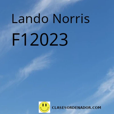Lando Norris piloto de la F1 2023