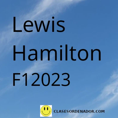 Lewis Hamilton piloto de la F1 2023