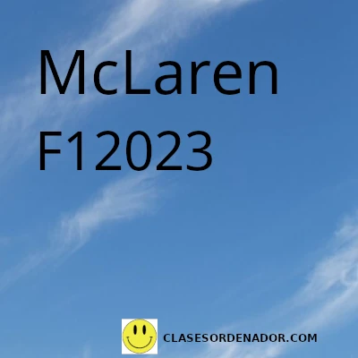 McLaren equipo de la Formula 1 2023