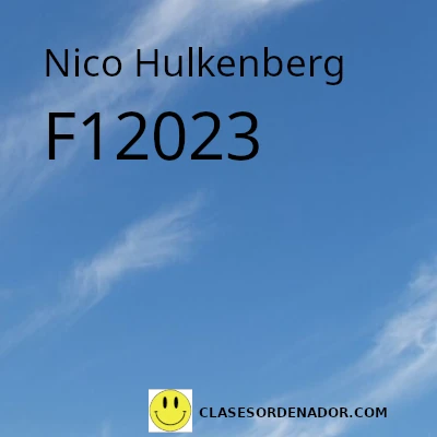 Nico Hulkenberg piloto de la F1 2023