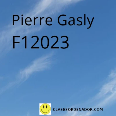 Pierre Gasly piloto de la F1 2023